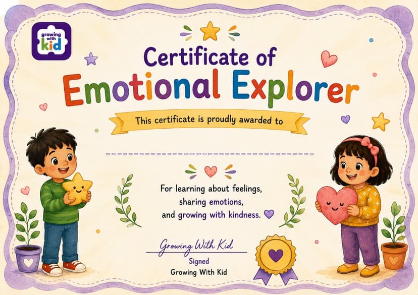 Certificate of Emotional Explorer